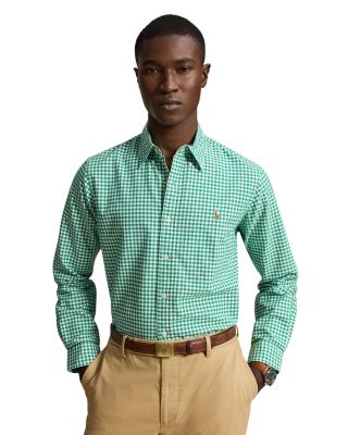 Classic Fit Cotton Gingham Oxford Shirt