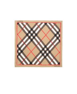 Watercolour Check Silk Scarf