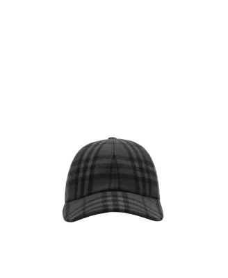  Check Wool Baseball Cap