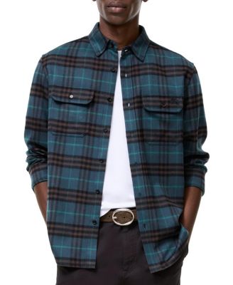 Check Wool Flannel Overshirt