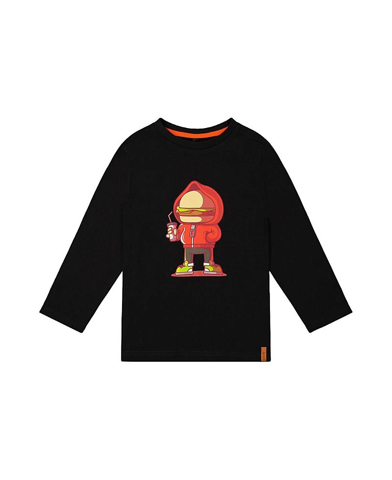 Deux par Deux Boys' Organic Cotton Crew Neck Street Graphic Long Sleeve T-Shirt - Little Kid, Big Kid