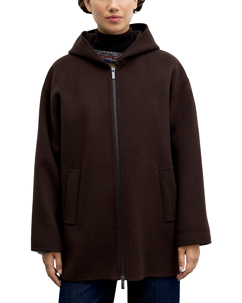 Gerard Darel Alva Wool Hooded Coat