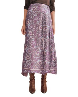 Cyrus Tie Side Midi Skirt