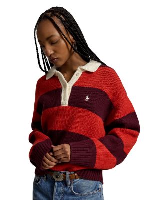 Wool Blend Rugby Sweater