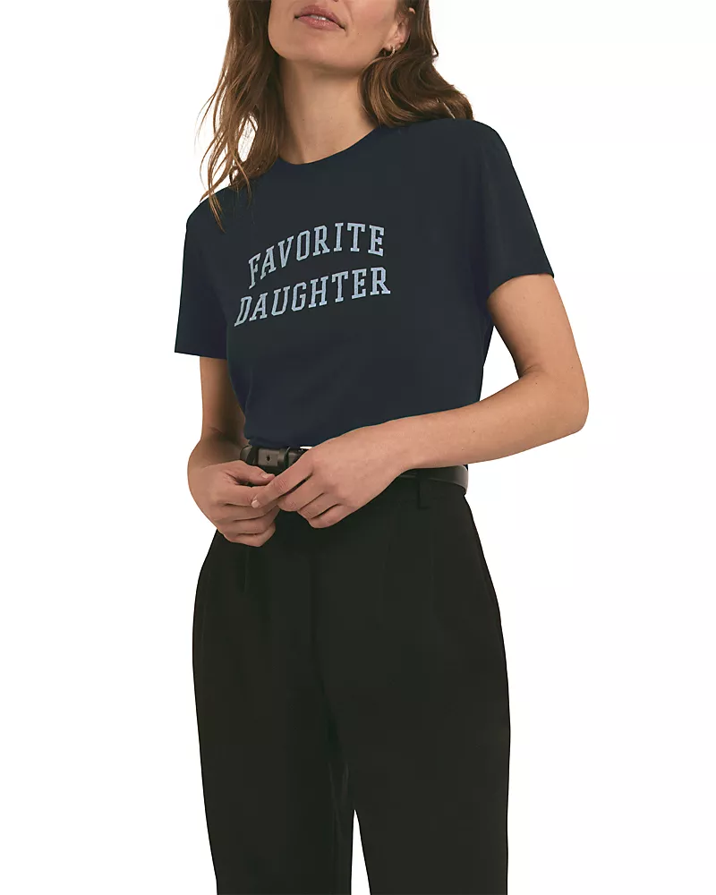 Favorite Daughter The Cropped Collegiate Graphic Tee