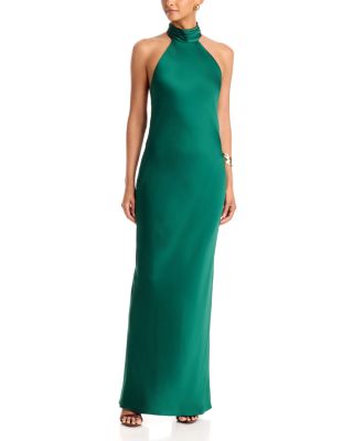 Tatiana Satin Halter Gown