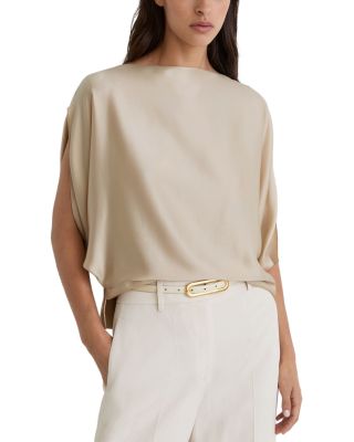 Silk Boat Neck Top
