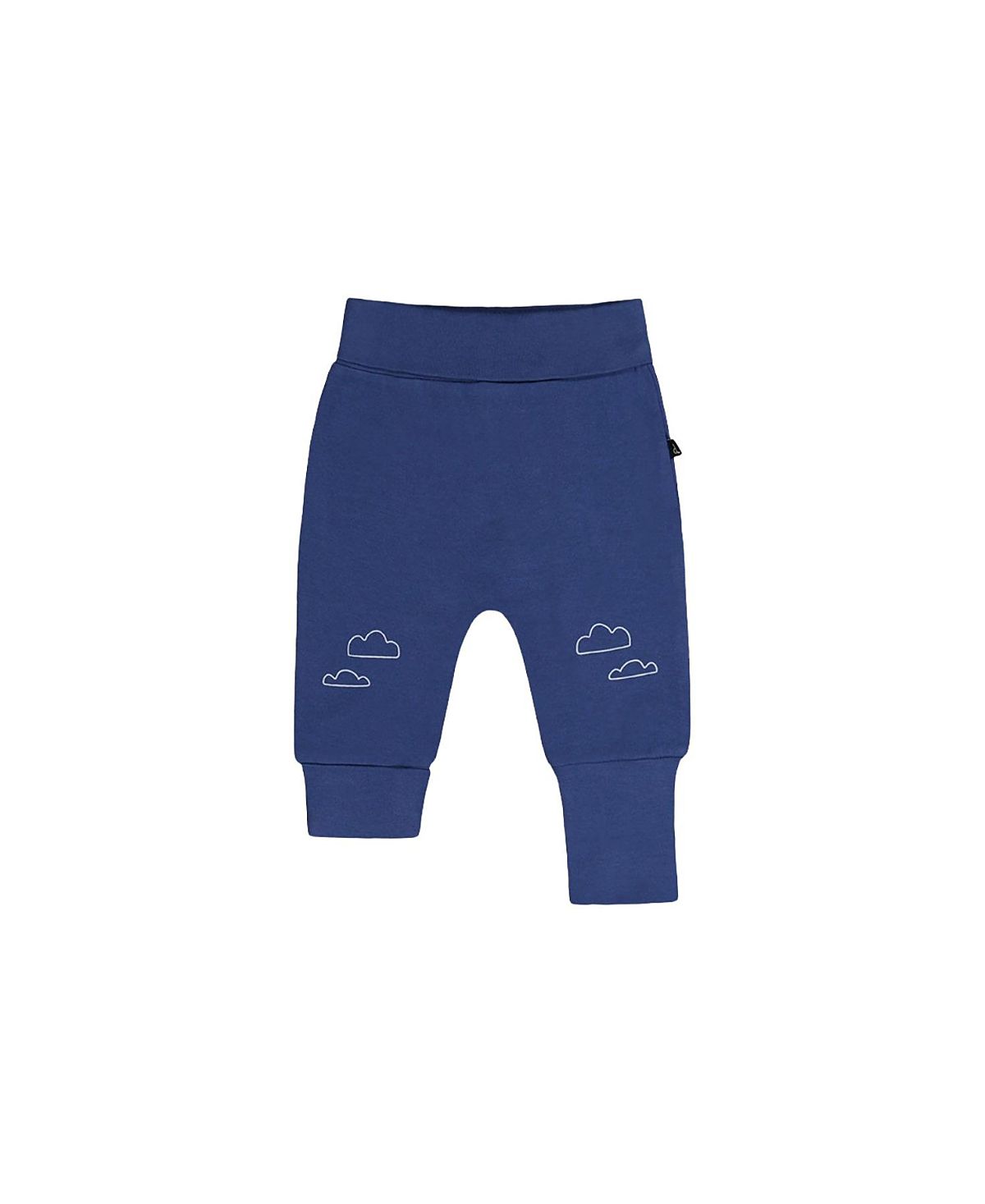 Deux par Deux Boys' Organic Cotton Cloud Detail Foldover Waist Evolutive Pants - Baby
