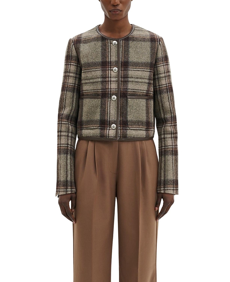 Malina Ninette Tailored Wool Crop Jacket