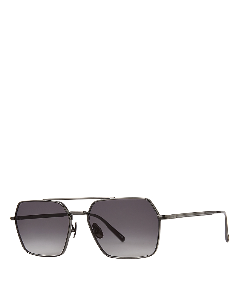 Garrett Leight Alta Rectangular Sunglasses, 57mm