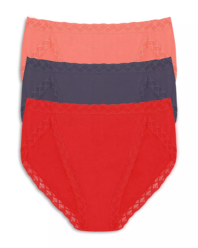 Natori Bliss French Cut Bikinis, Set of 3