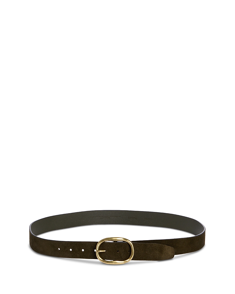 Madewell Women's Oval Buckle Suede Belt