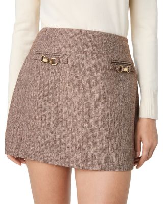 Naya Herringbone Mini Skirt - thumbnail 7