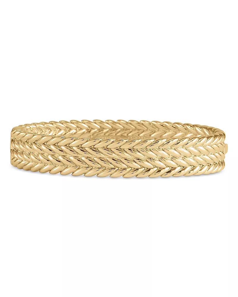 Anabel Aram Cheval Braided Wide Bangle Bracelet