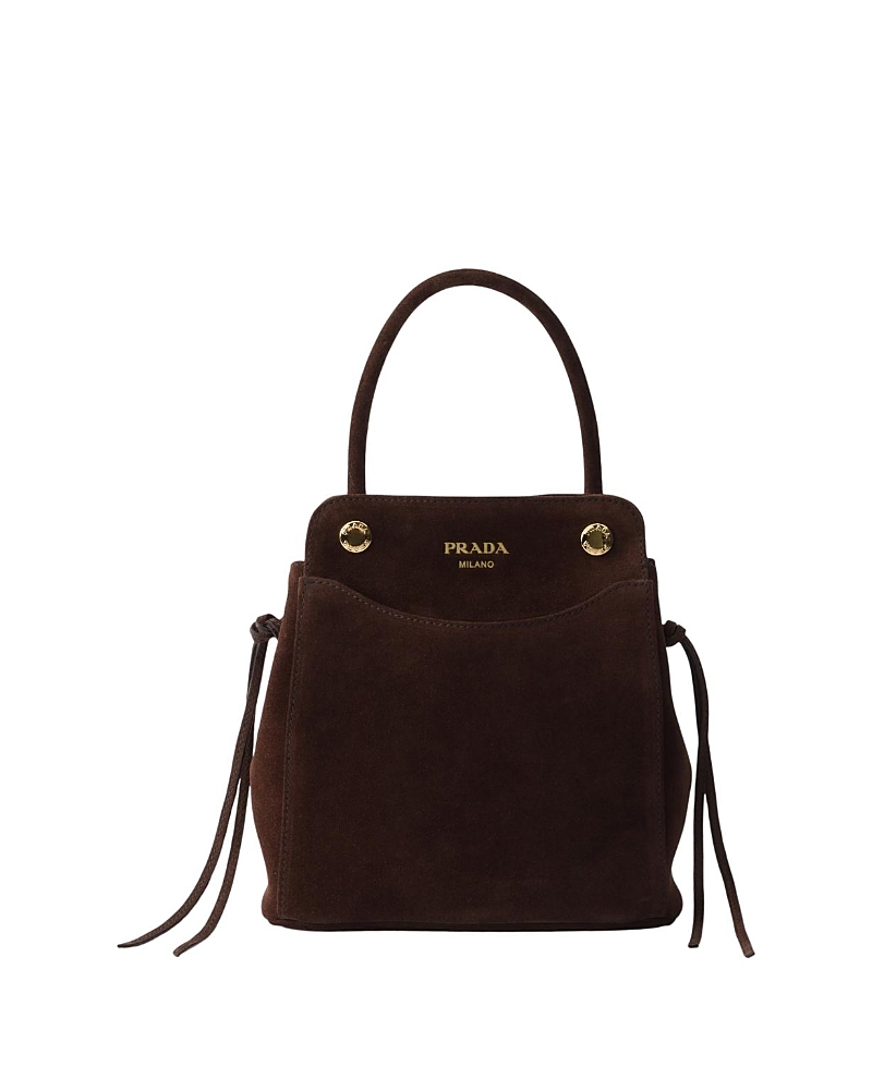 Prada Carry Mini Suede Handbag