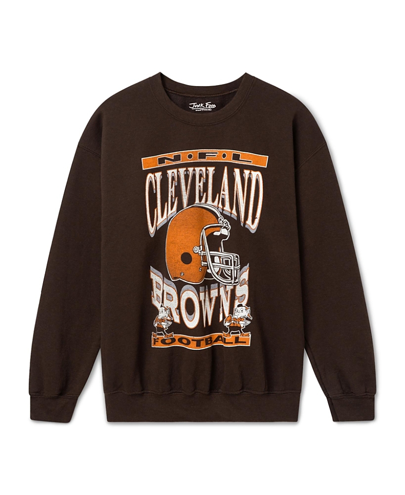 Junk Food Clothing Unisex Cleveland Browns Helmet Flea Market Crew Fleece