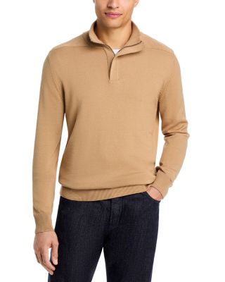 Liorman Wool & Cotton Zip Neck Sweater 