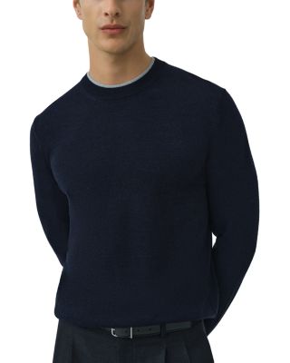 Barret Double Layer Crewneck Wool Sweater