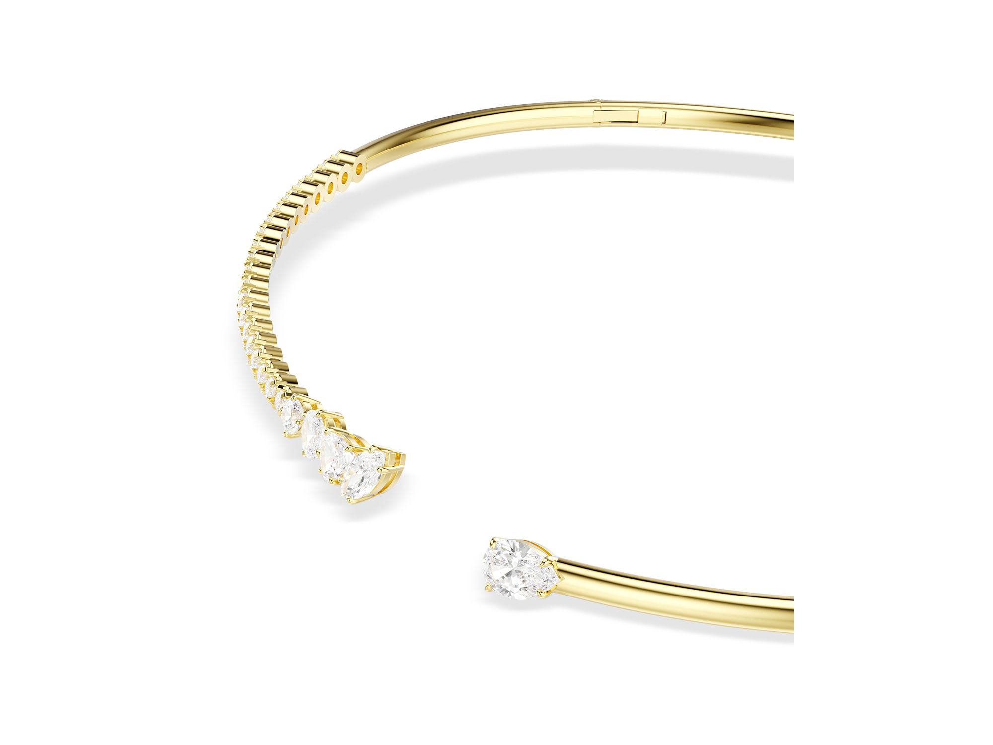 Mesmera Crystal Structured Choker Necklace, 13.62" — Image 4
