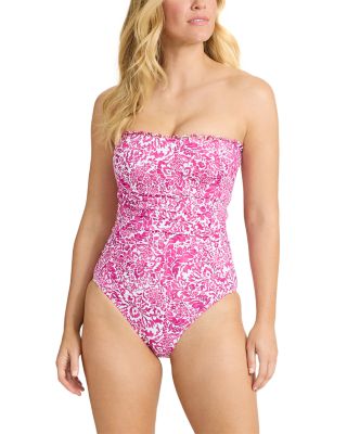 Paisley Daze Bandeau One Piece Swimsuit