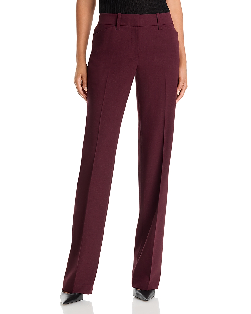 Lafayette 148 New York Reade Mid Rise Straight Leg Pants