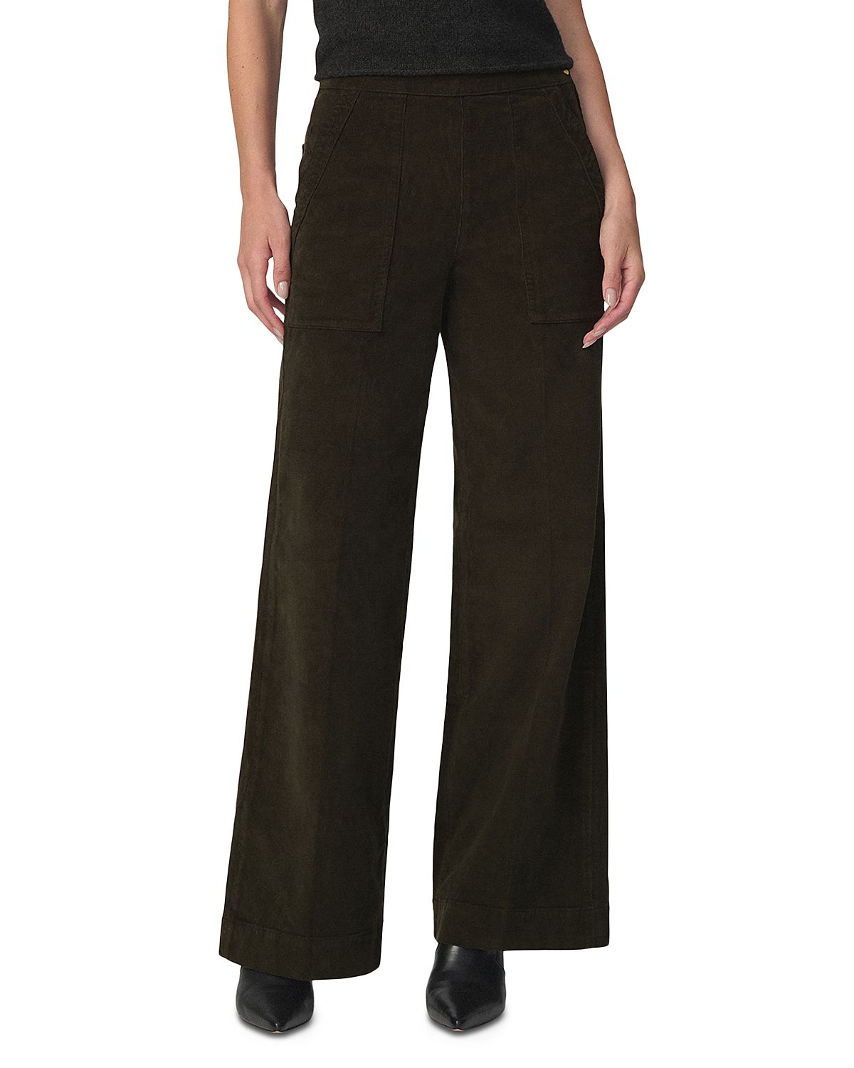 Joe's Jeans The Corduroy High Rise Side Zip Wide Leg Jeans