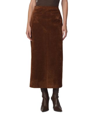 Joe's Jeans The Faux Suede Welt Pocket Midi Skirt