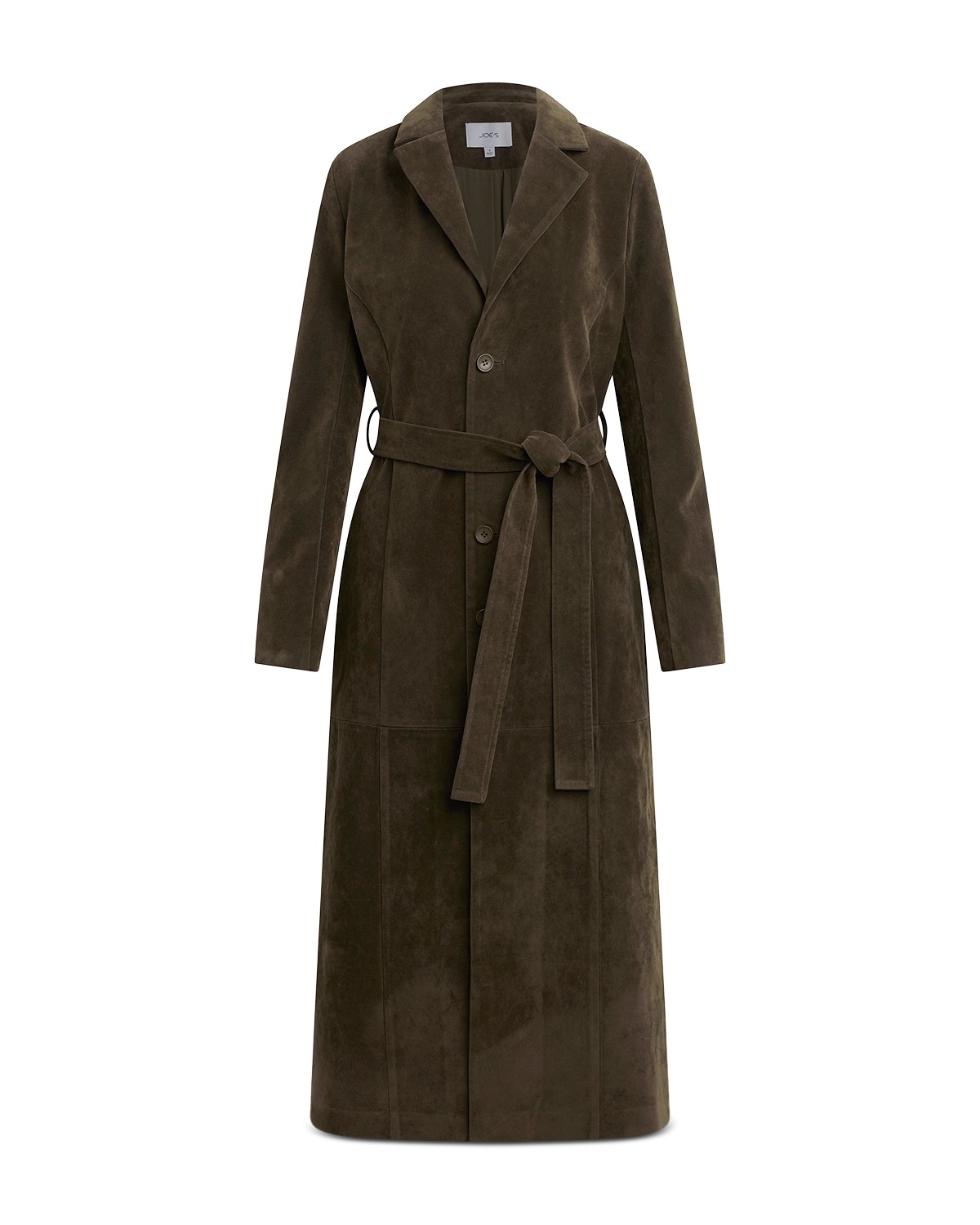 The Faux Suede Long Coat