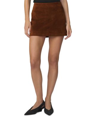 The Faux Suede Mini Skirt