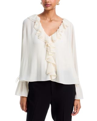 Nixen Ruffled Pleated Top