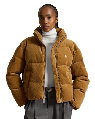 Corduroy Down Puffer Jacket