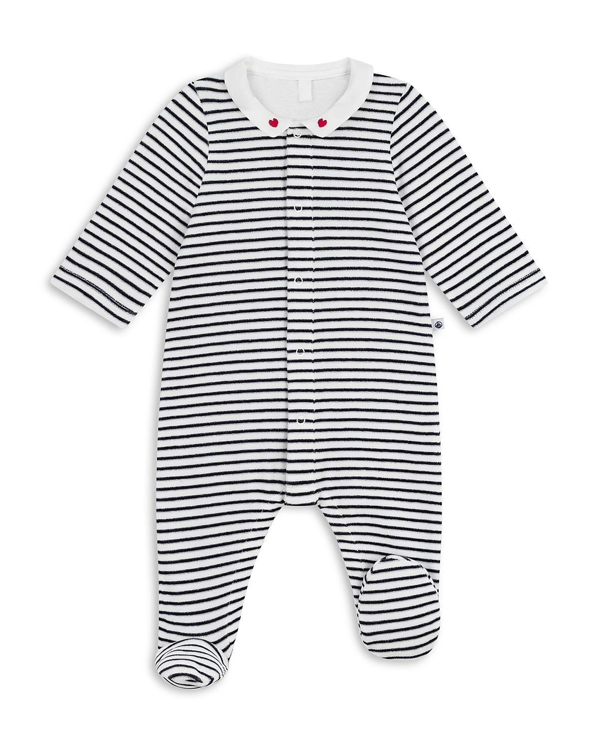 Petit Bateau Unisex Striped Footie One Piece - Baby
