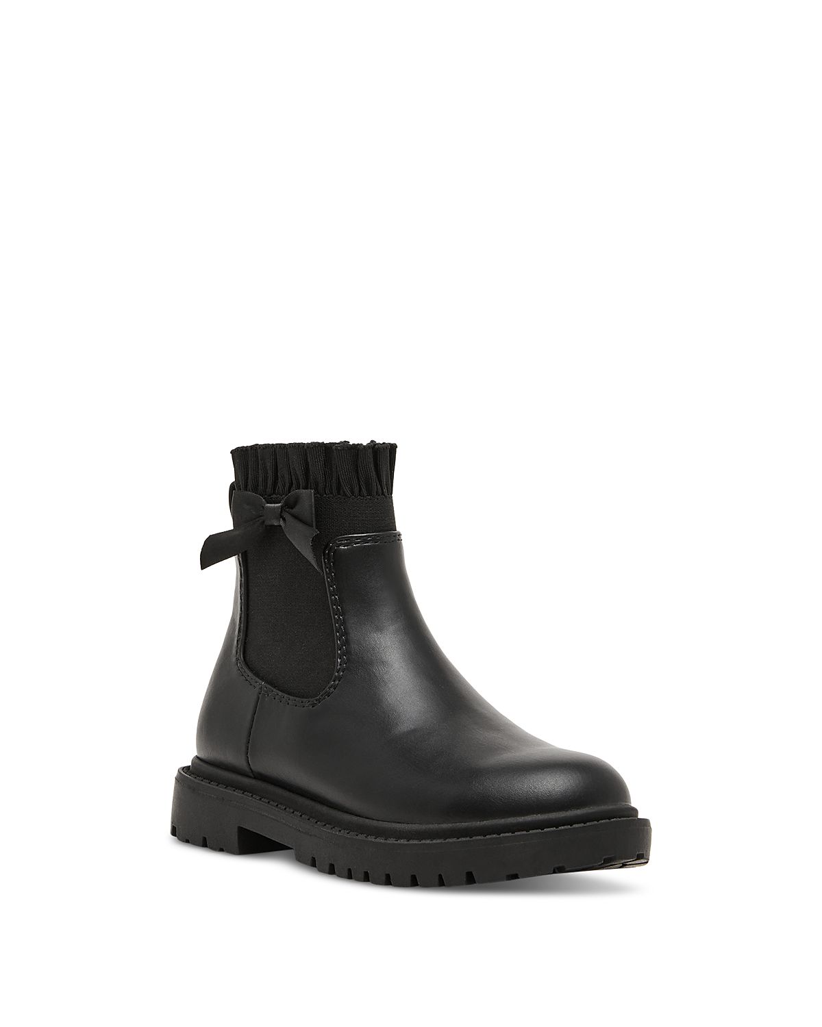 Steve Madden Girls' Bubbles Ruffled Lug Sole Boots Toddler