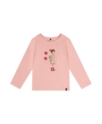 Girls' Organic Cotton Textured Flower Jersey T-Shirt - Big Kid