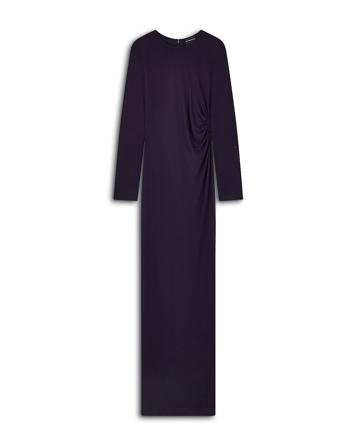 Emporio Armani Long Sleeve Ruched Column Dress
