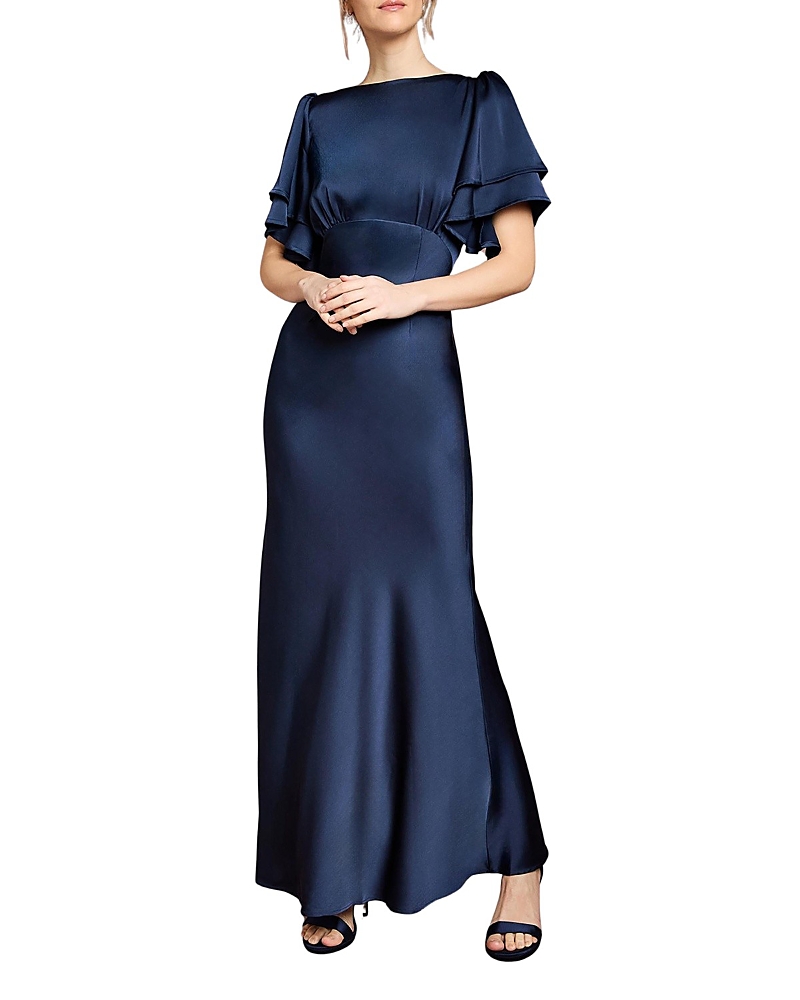 Coast High Neck Crepe Maxi Dress