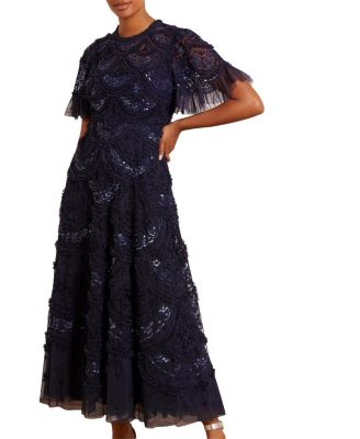 Needle & Thread Carmen Ruffle Maxi Dress