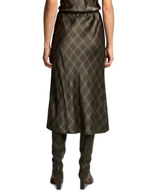 Diamond Plaid Slip Skirt - thumbnail 3