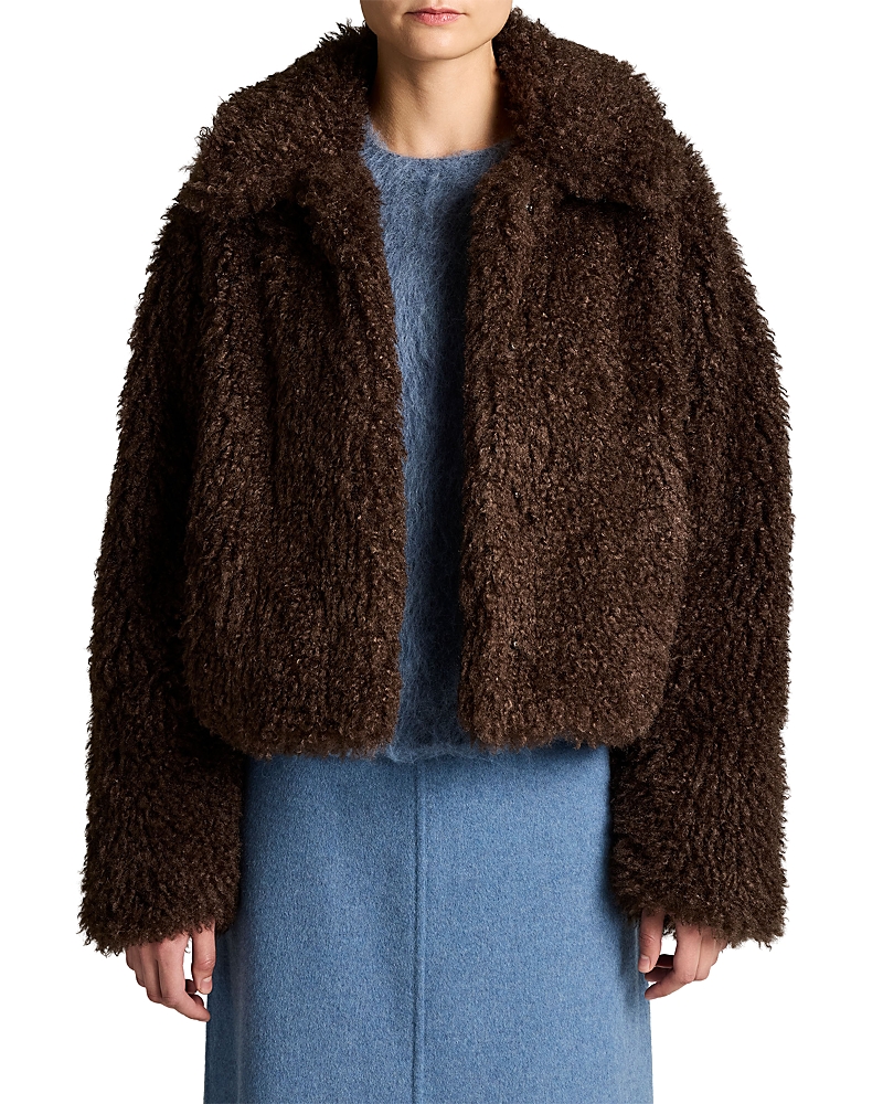 Vince Faux Fur Cropped Jacket