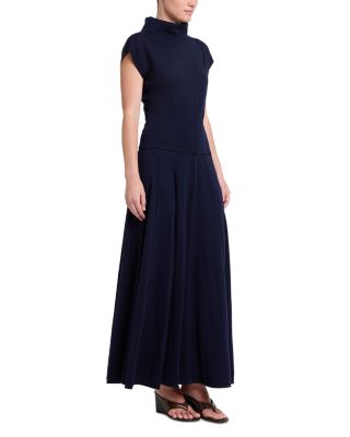 Wool Seamed Maxi Skirt