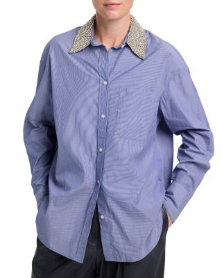 Big Joe Embellished Collar Cotton Shirt 
