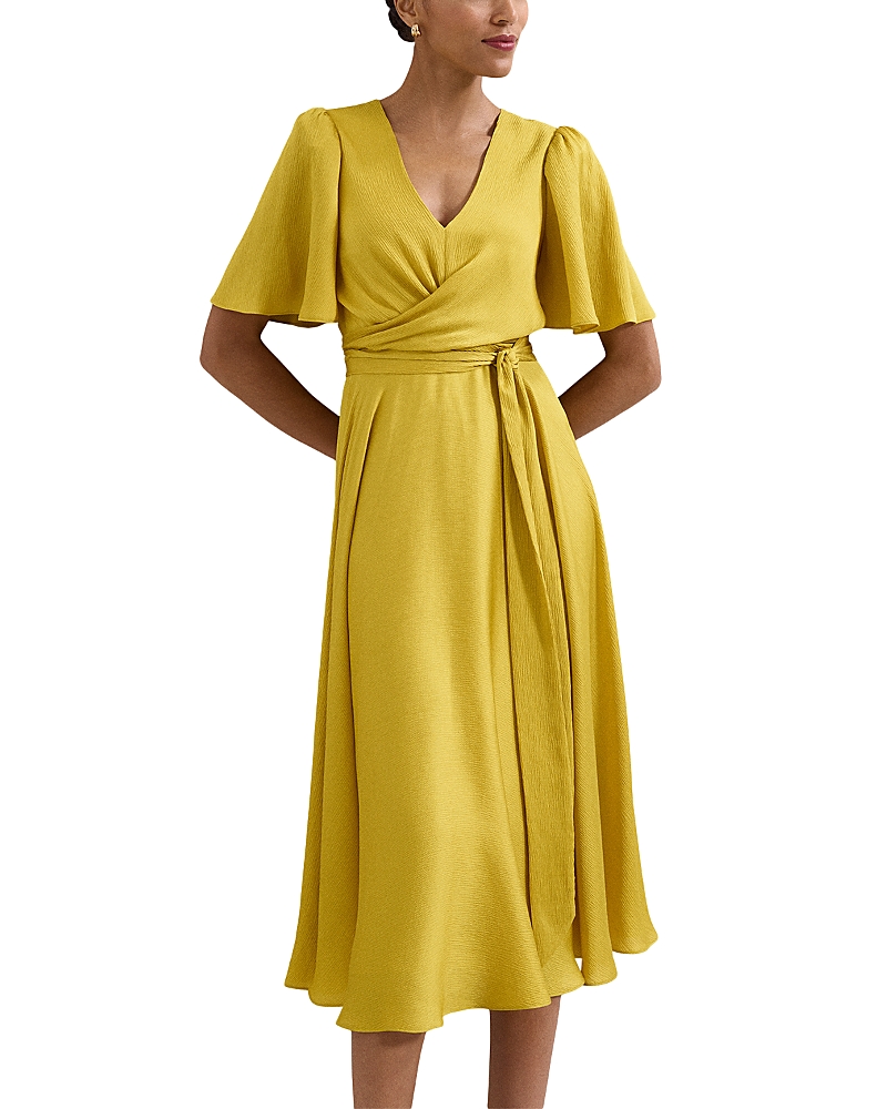 Phase Eight Abbie Textured Faux Wrap Dress