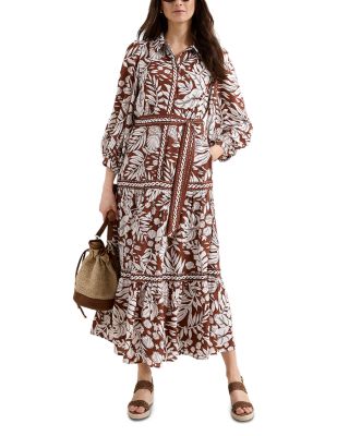 Coralie Belted Tiered Dress