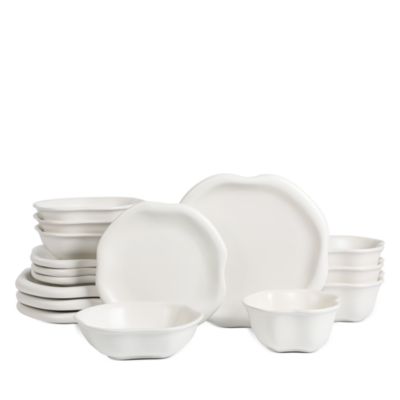 Amorphous Stoneware 16 Piece Dinnerware Set