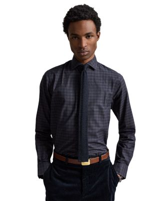 Classic Fit Cotton Check Twill Shirt
