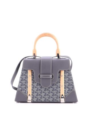  PM Saigon Top Handle Bag Coated Canvas with Leather