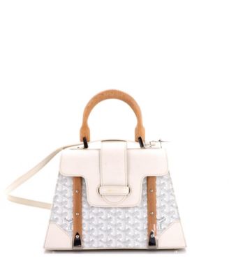  PM Saigon Top Handle Bag Coated Canvas with Leather
