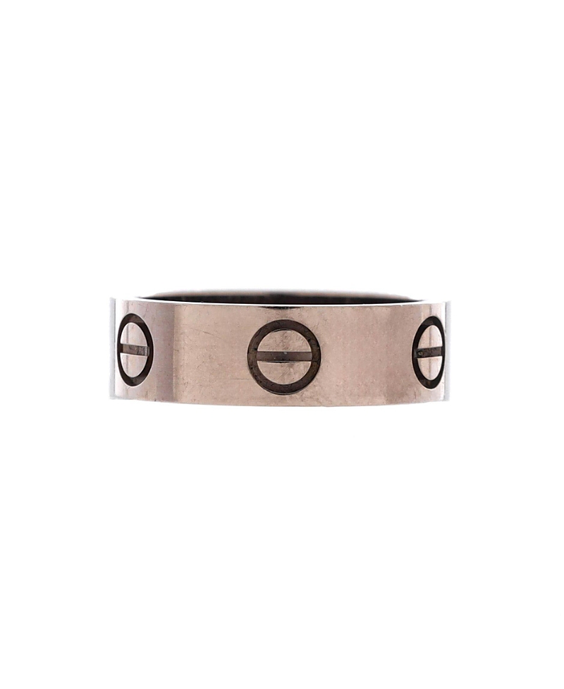 Pre-owned Pre-owned Cartier Cartier Love Band Ring 18k White Gold