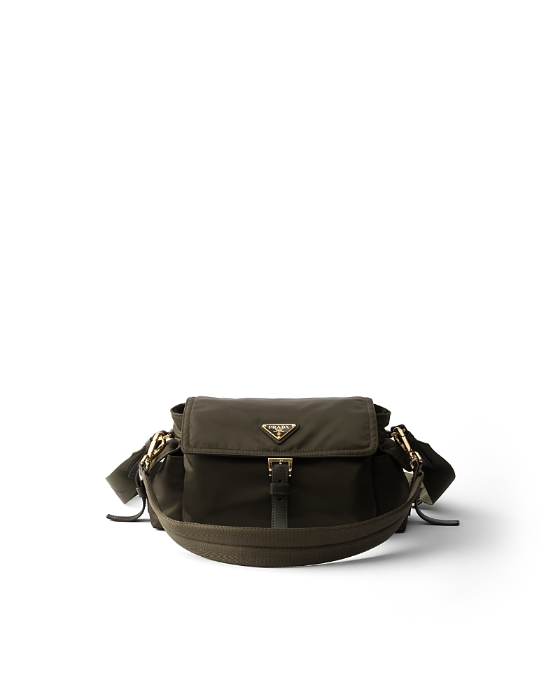 Prada Explore Medium Re-Nylon Shoulder Bag With Flap