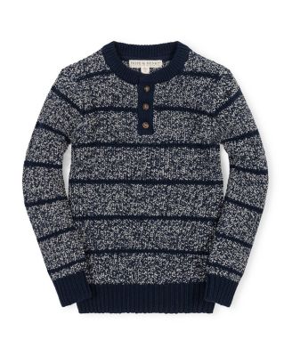 Boys' Organic Sweater Henley with Elbow Patches - Little Kid